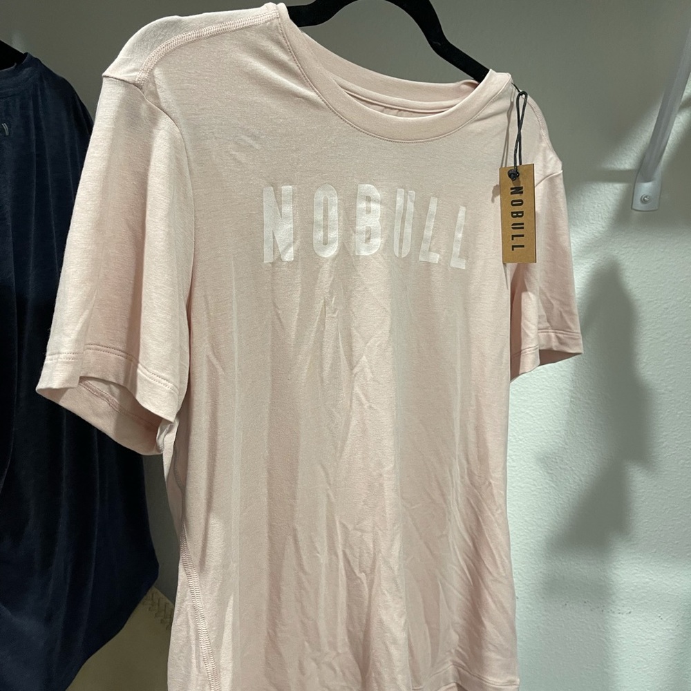 Nobull light pink women's athletic shirt size L